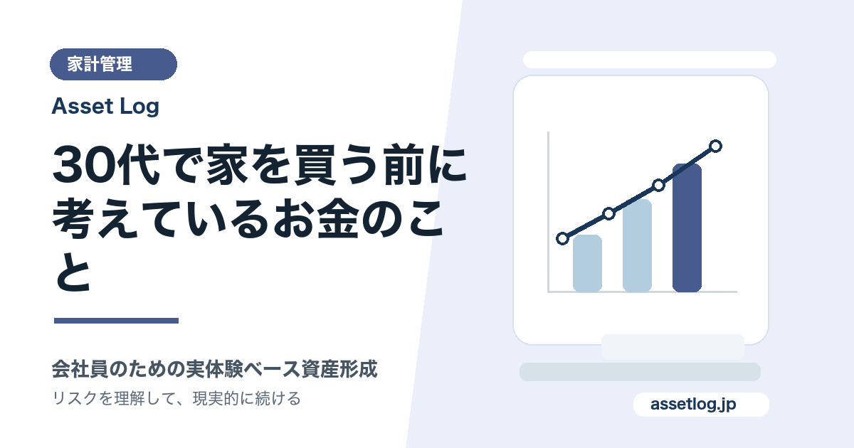 30代で家を買う前に 考えているお金のこと | Asset Log