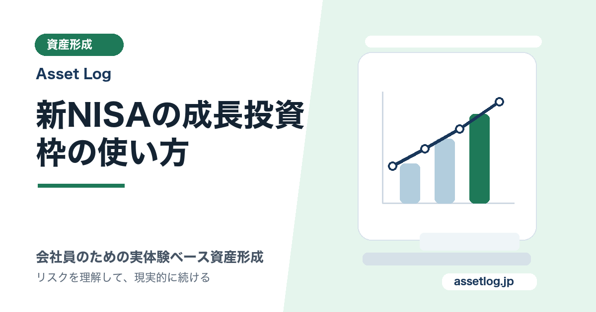 新NISAの成長投資 枠の使い方 | Asset Log