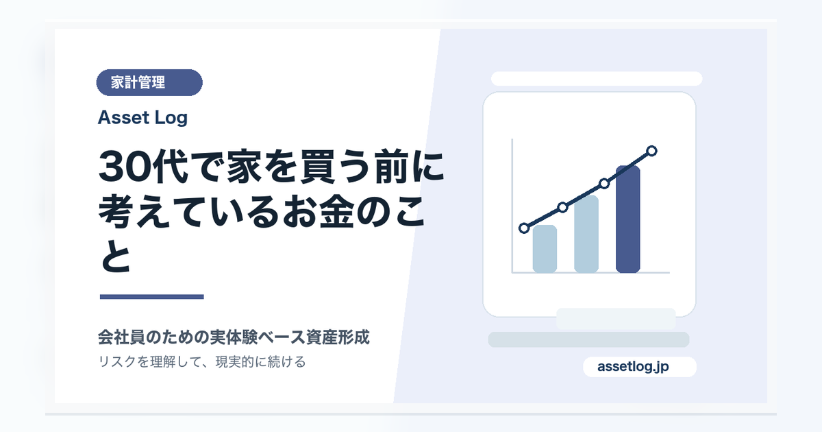 30代で家を買う前に 考えているお金のこと | Asset Log
