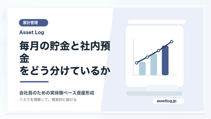 毎月の貯金と社内預金 をどう分けているか | Asset Log
