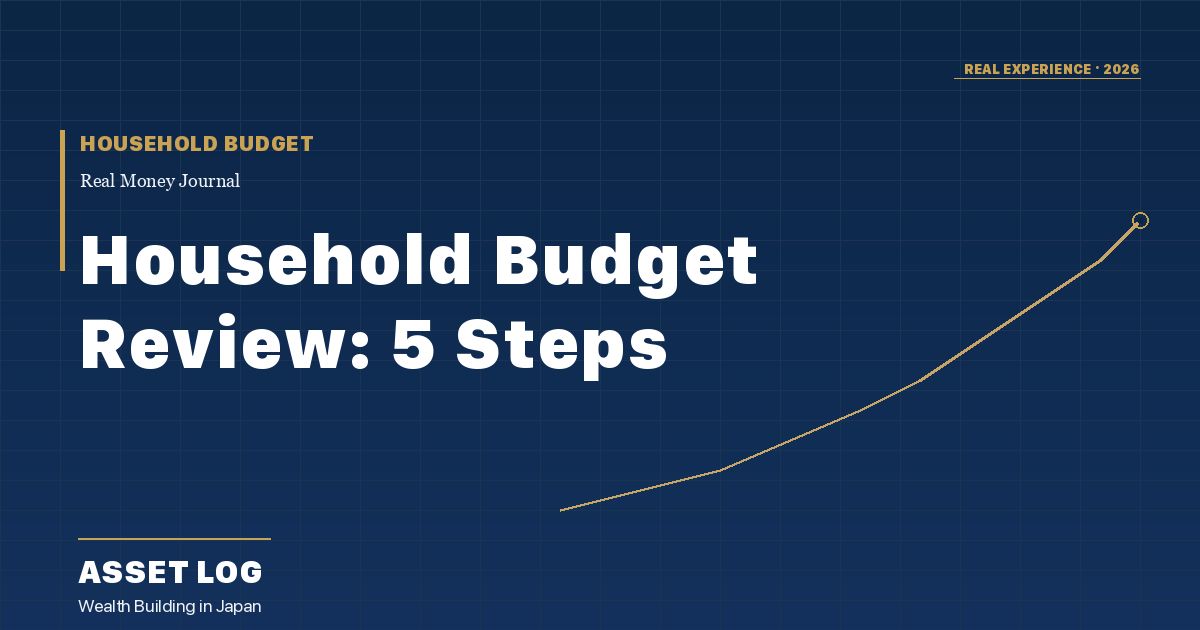 Household Budget Review: 5 Steps | HOUSEHOLD BUDGET | Asset Log