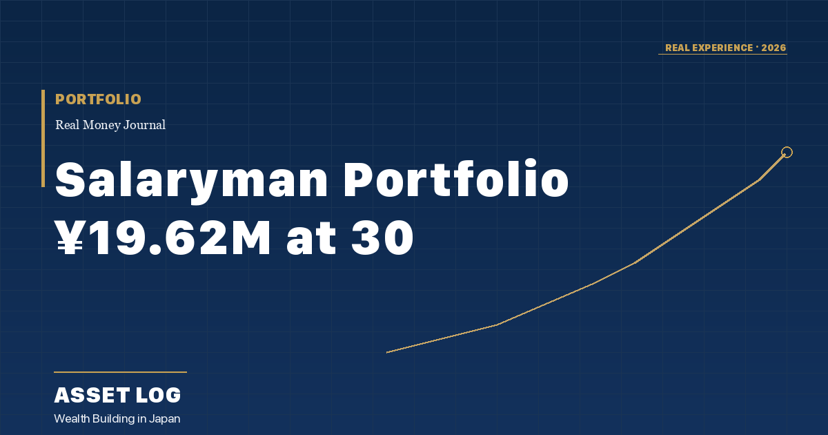 Salaryman Portfolio ¥19.62M at 30 | PORTFOLIO | Asset Log